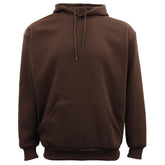 Classic men's hoodie in brown, perfect for boxing training or fitness workouts, made with soft cotton-polyester blend.